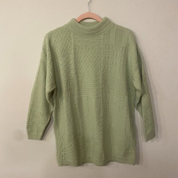 Claudia Barnes Vintage Green Sweater Large - Picture 1 of 3